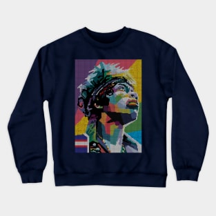 Guitarist Legend Cross Stitch Crewneck Sweatshirt